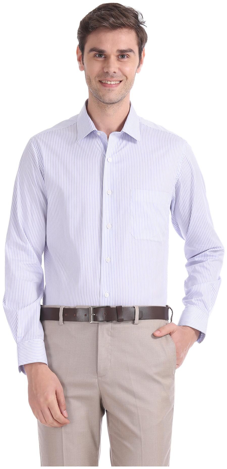 

Arrow Men Regular fit Formal Shirt - Blue