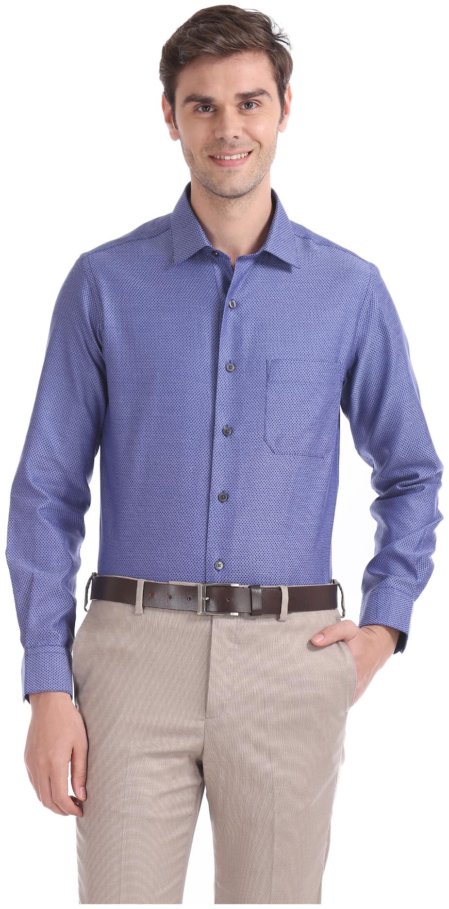 

Arrow Men Regular fit Formal Shirt - Blue