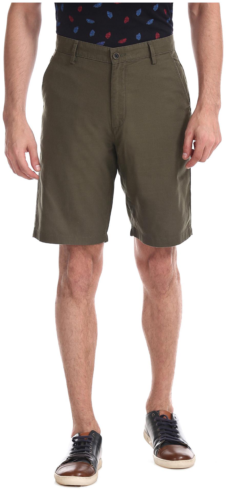 

Arrow Men Green Regular Fit Regular Shorts