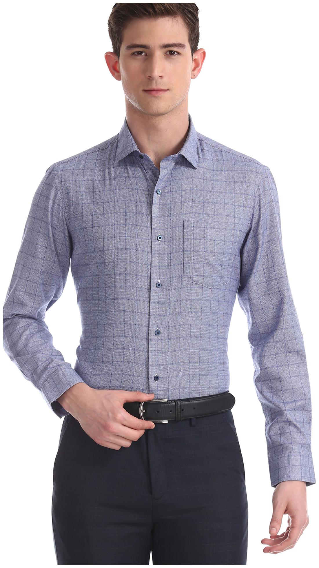 

Arrow Men Slim fit Formal Shirt - Blue