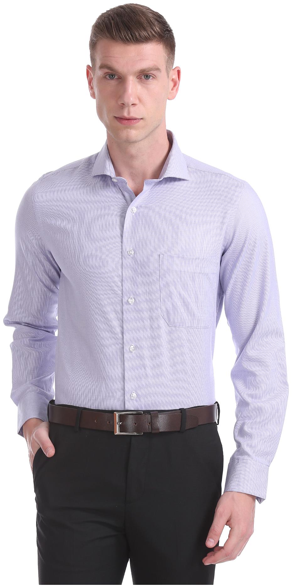 

Arrow Men Regular fit Formal Shirt - Purple