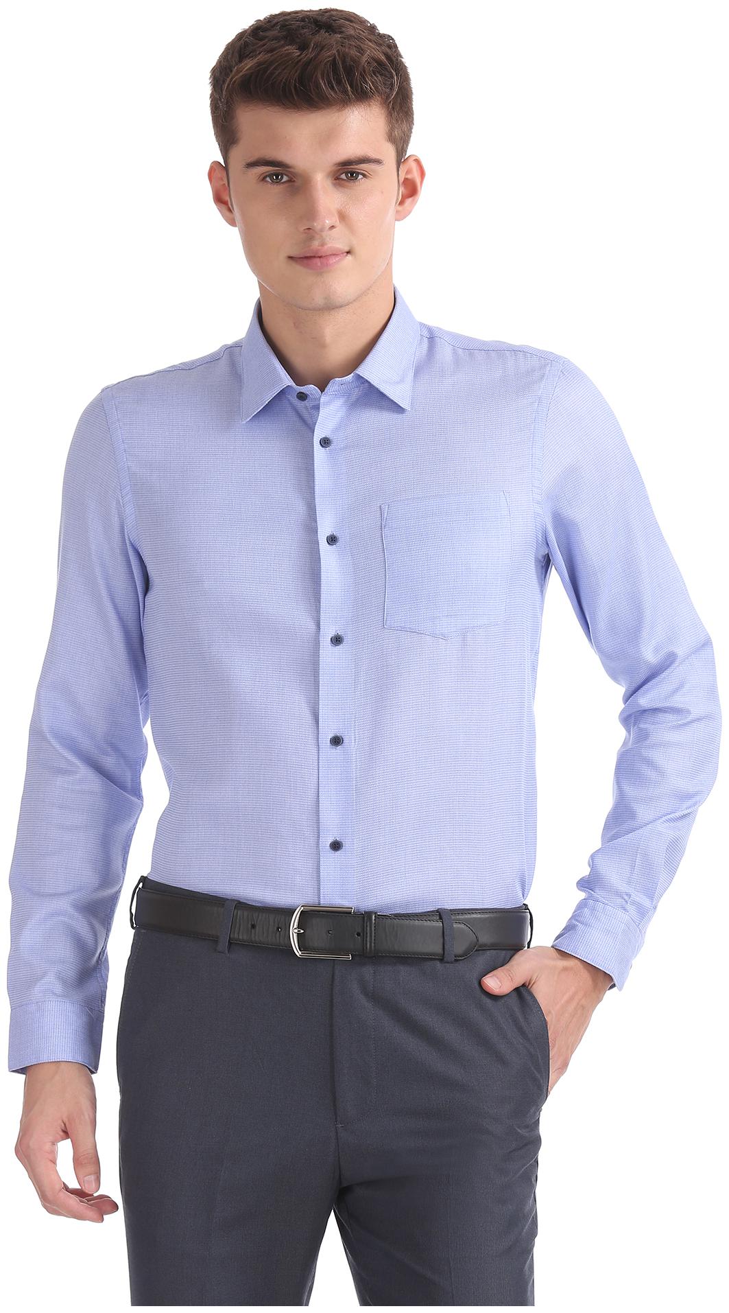 

Arrow Men Slim fit Formal Shirt - Blue