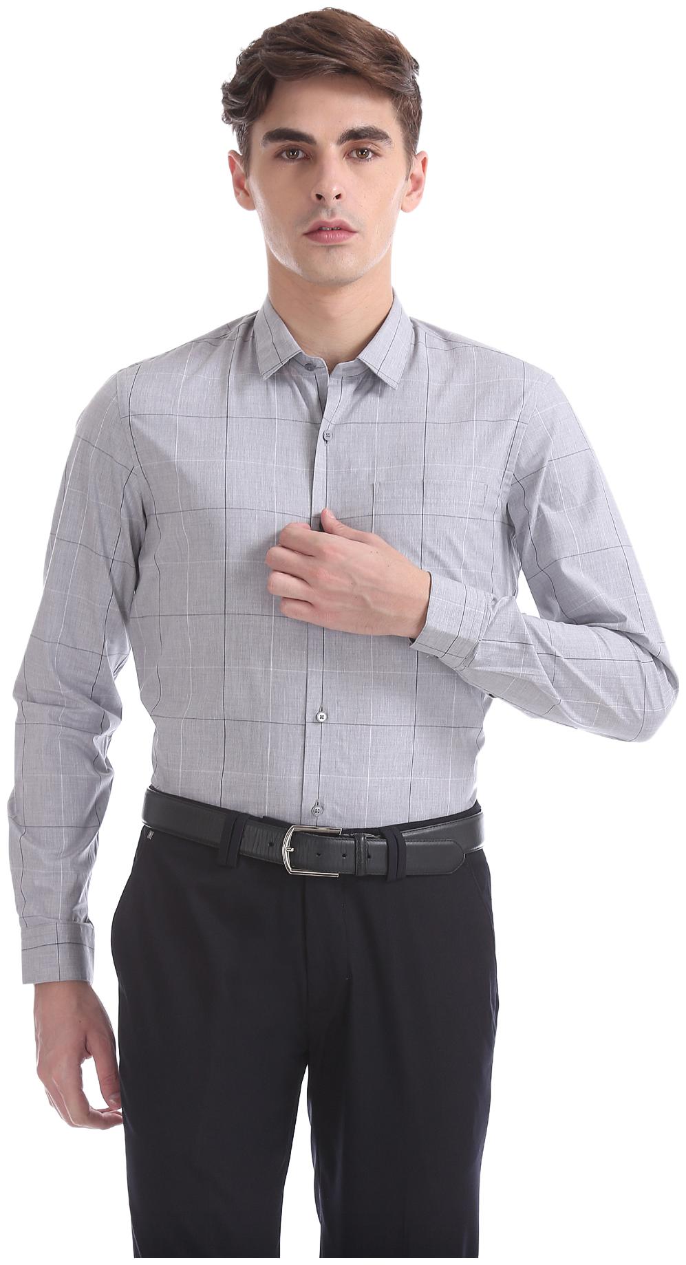 

Arrow Men Regular fit Formal Shirt - Grey