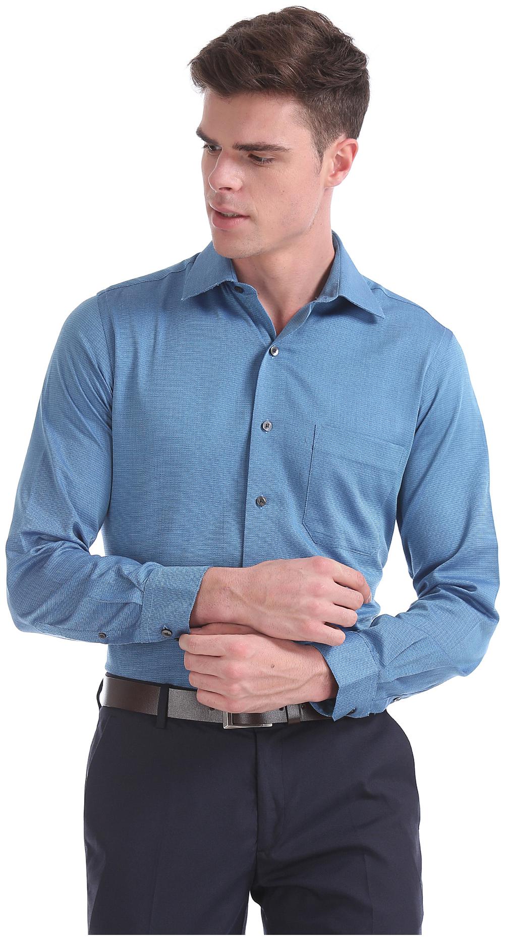 

Arrow Men Regular fit Formal Shirt - Blue