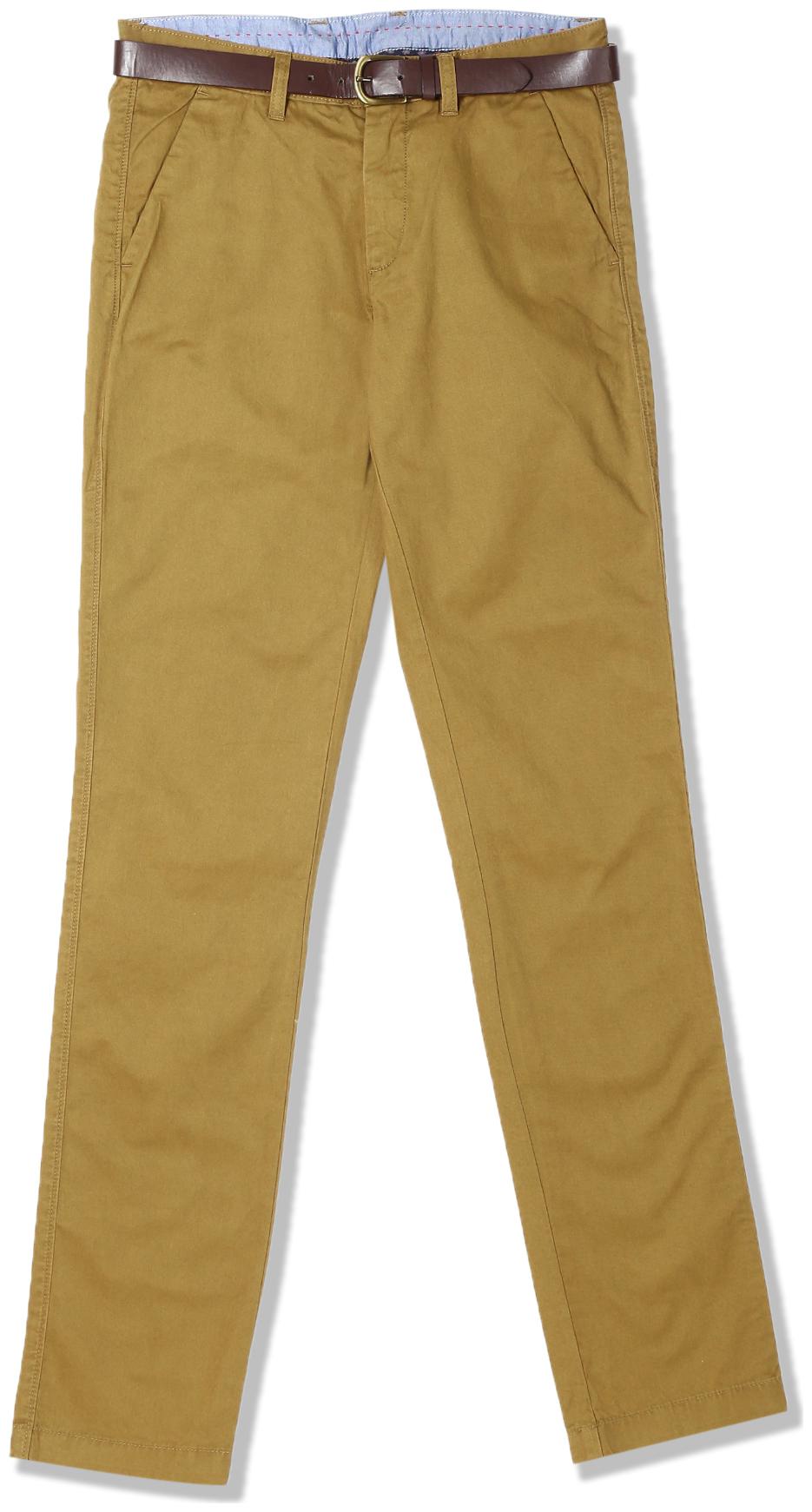

Arrow Men Brown Solid Slim fit Regular trousers