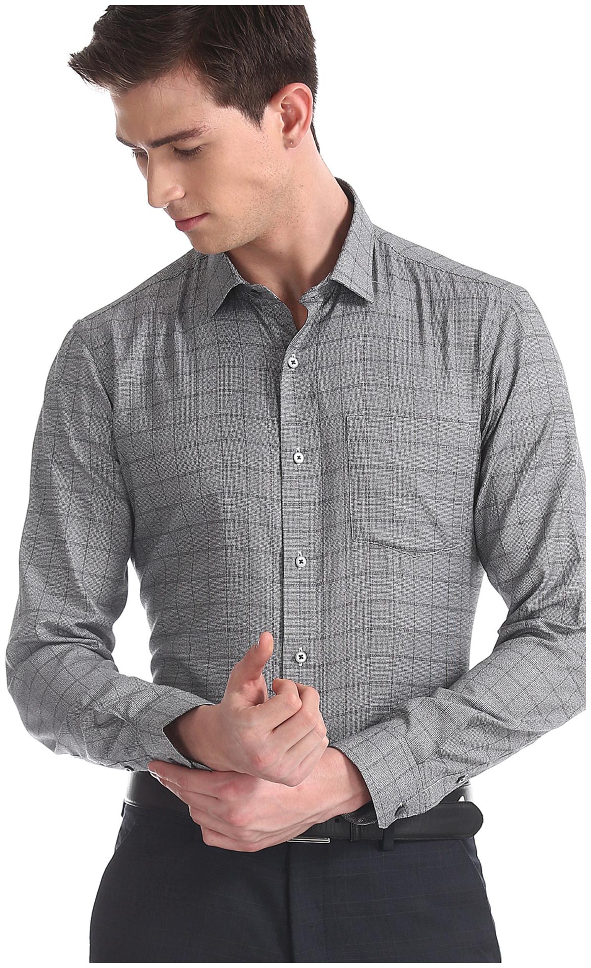 

Arrow Men Slim fit Formal Shirt - Grey