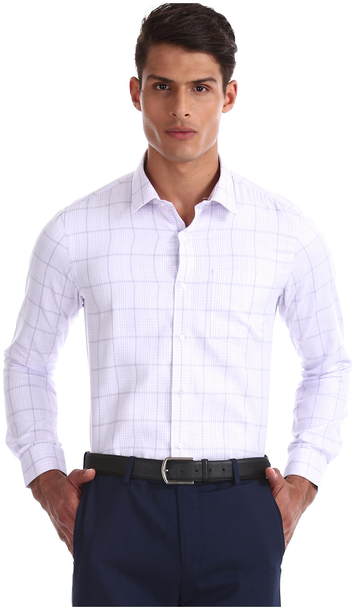 

Arrow Men Slim fit Formal Shirt - Purple