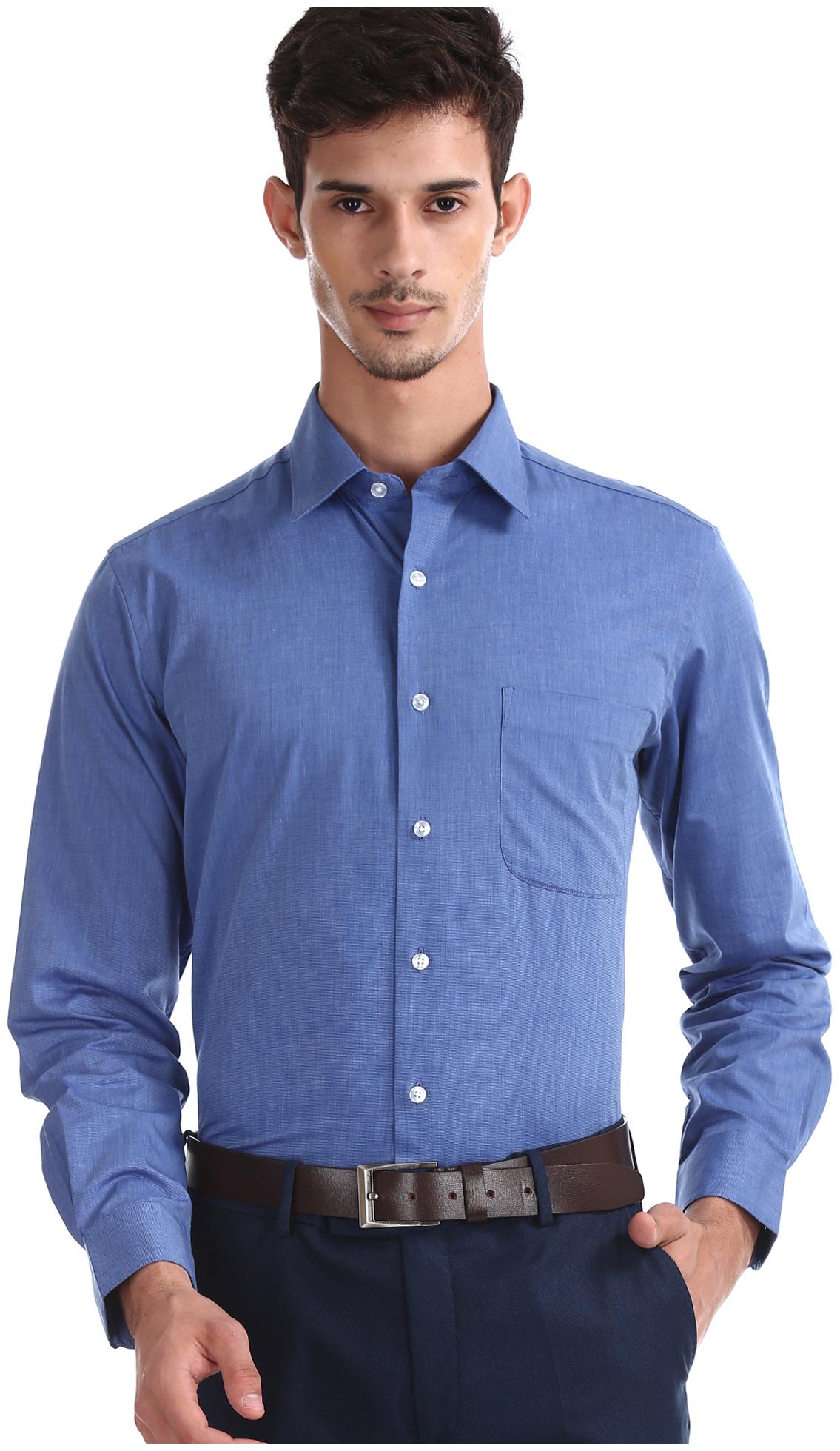 

Arrow Men Regular fit Formal Shirt - Blue