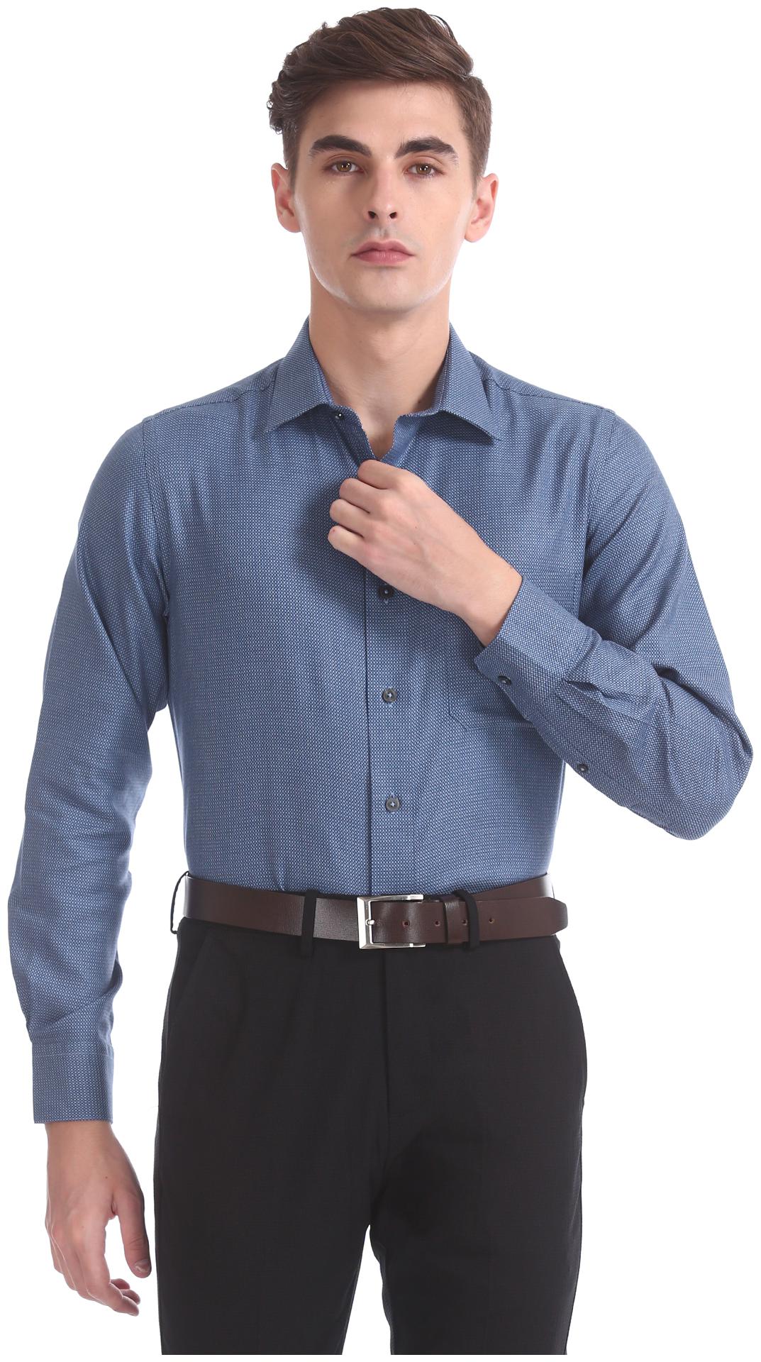 

Arrow Men Regular fit Formal Shirt - Blue