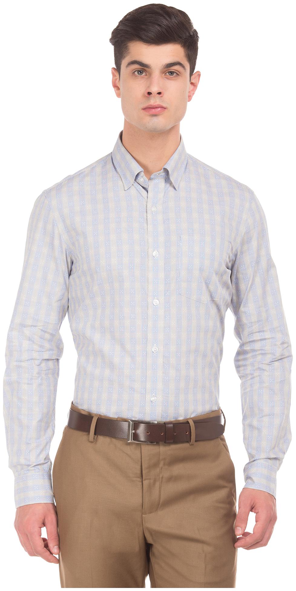 

Arrow Men Slim fit Formal Shirt - Beige