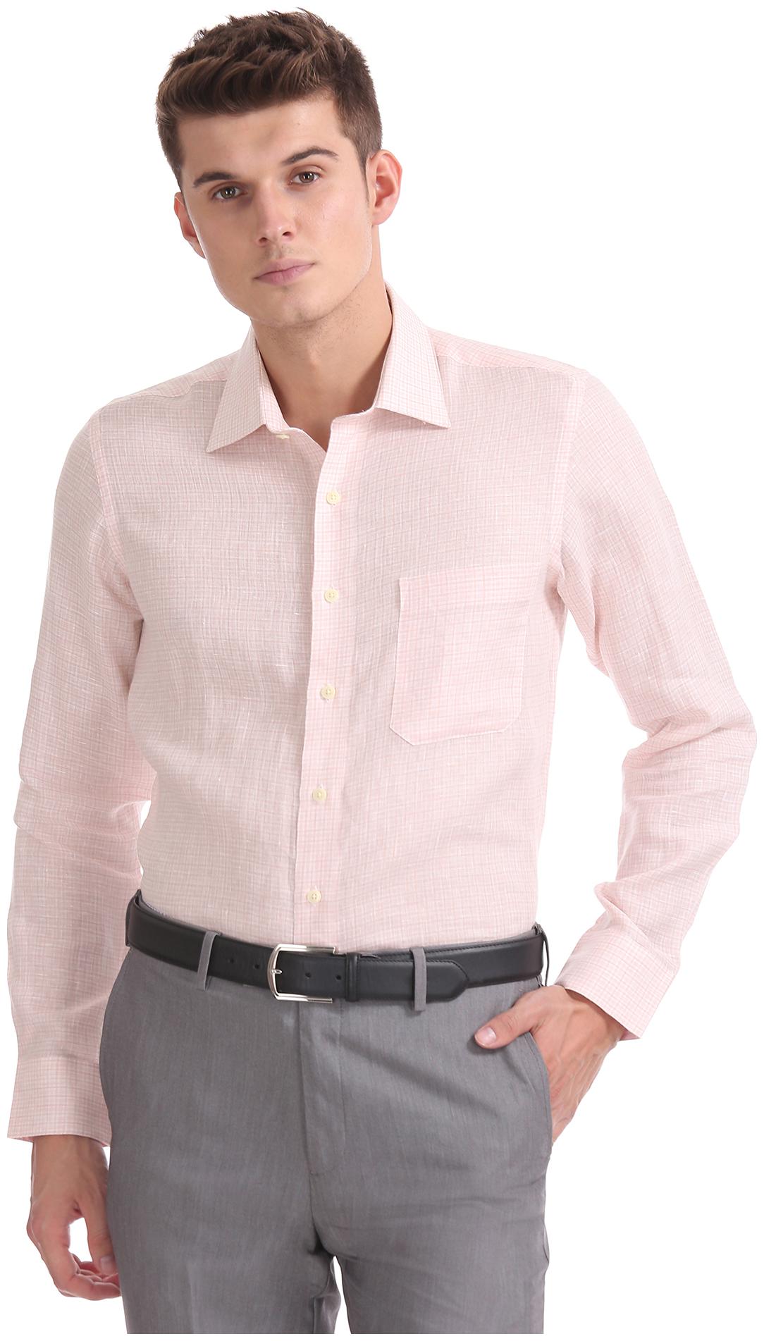 

Arrow Men Regular fit Formal Shirt - Orange