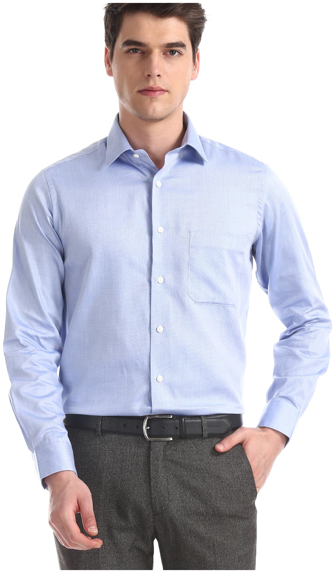 

Arrow Men Regular fit Formal Shirt - Blue