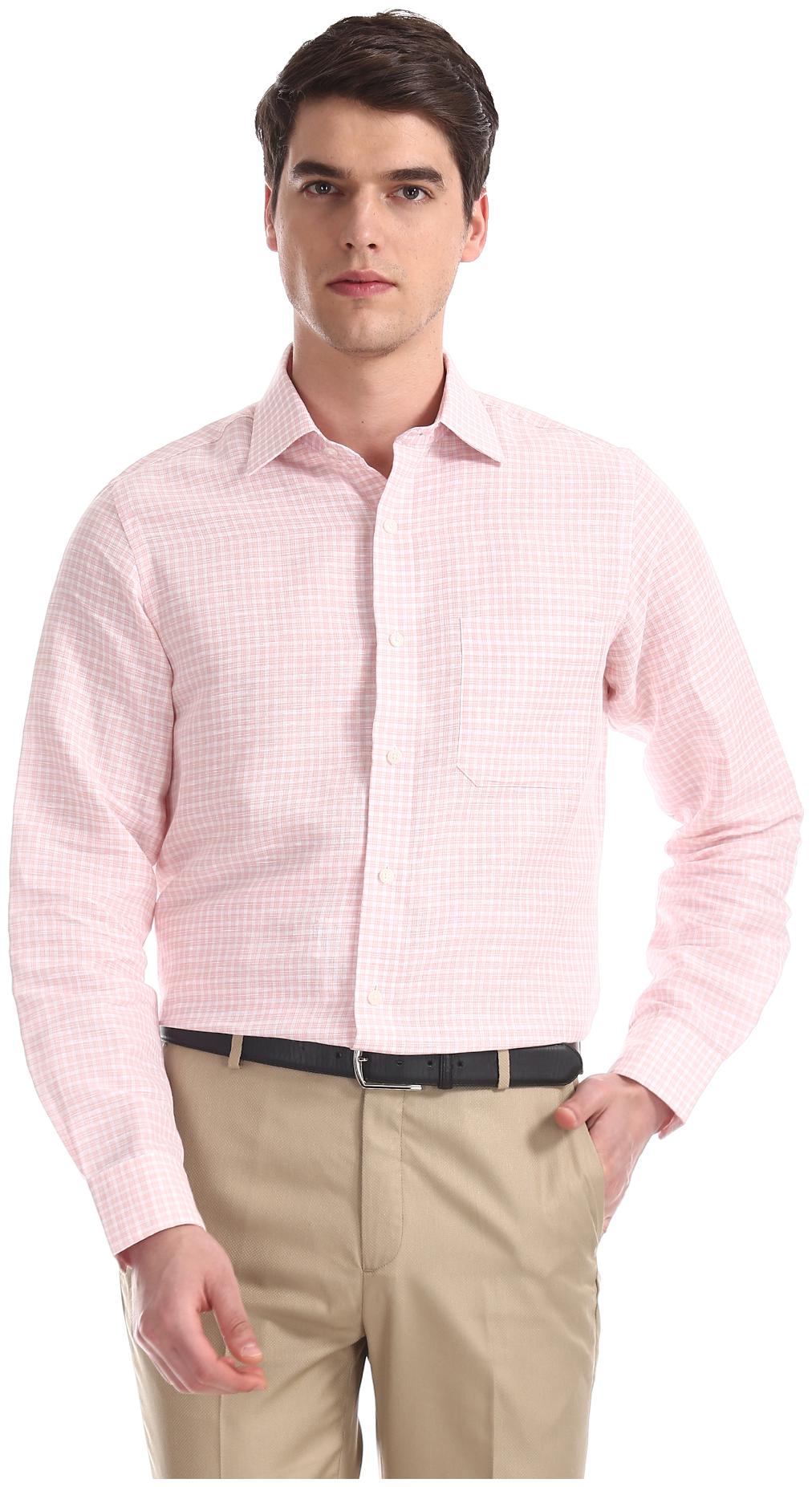 

Arrow Men Regular fit Formal Shirt - Pink