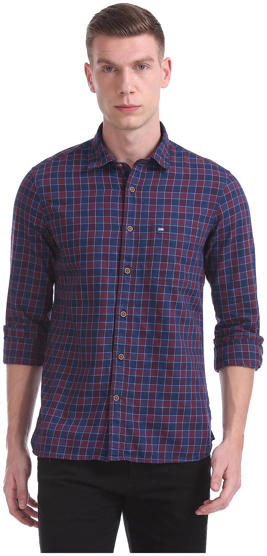

Arrow Men Multi Checked Regular Fit Casual Shirt