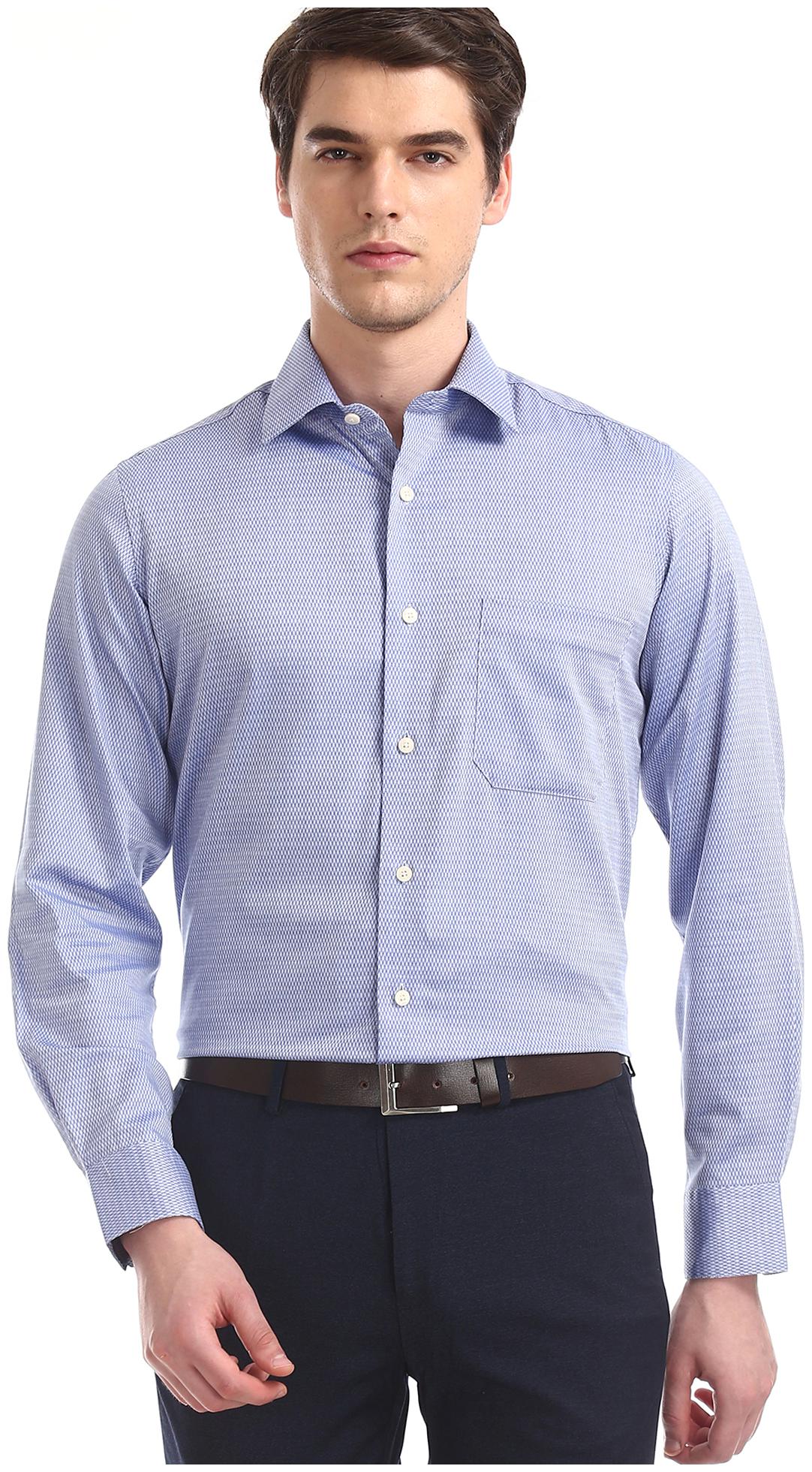 

Arrow Men Regular fit Formal Shirt - Blue