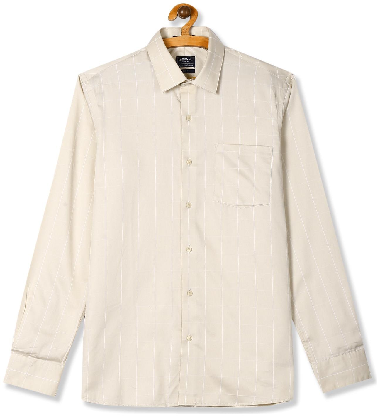 

Arrow Men Slim fit Formal Shirt - Beige