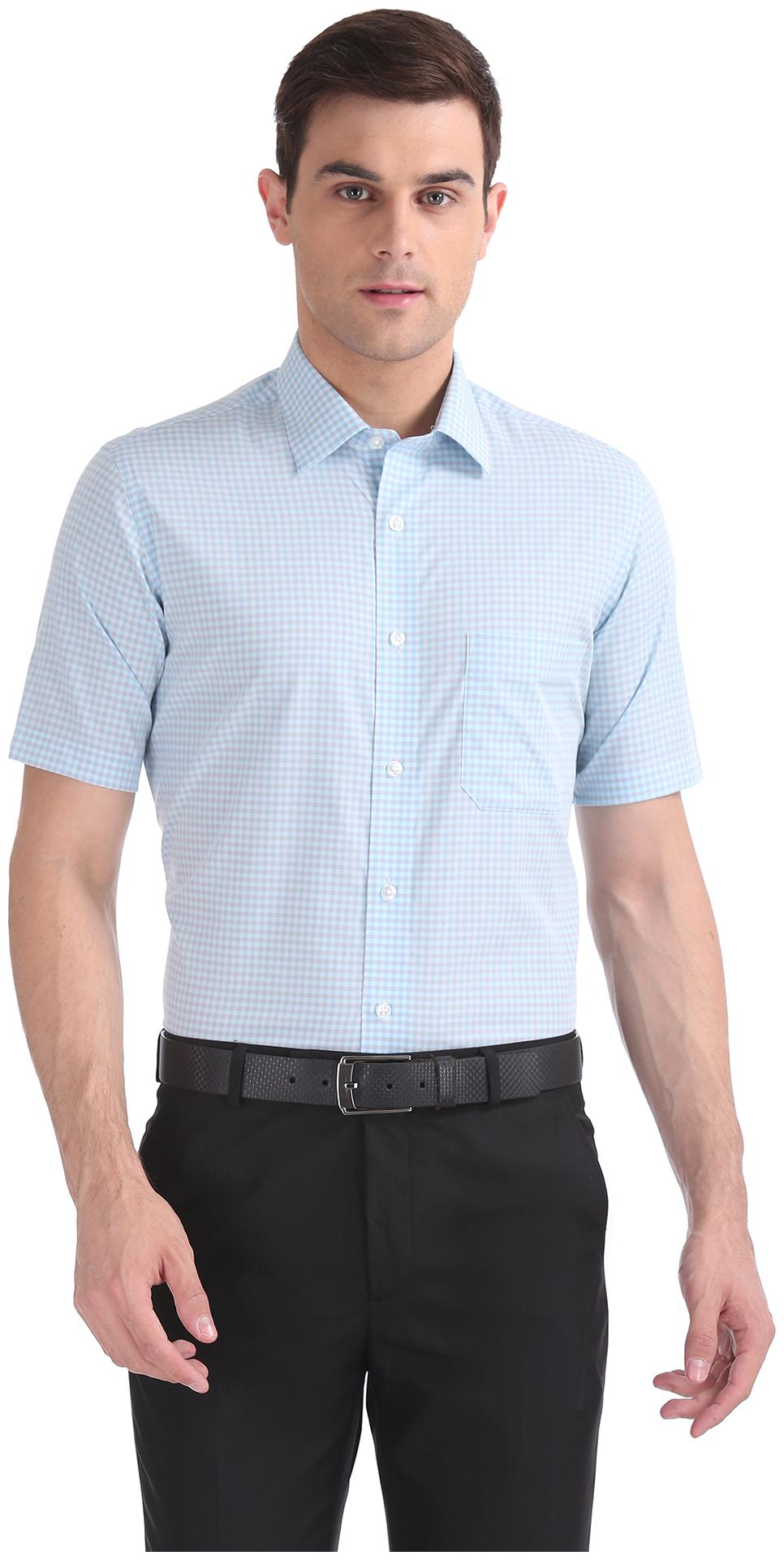 

Arrow Men Regular fit Formal Shirt - Blue