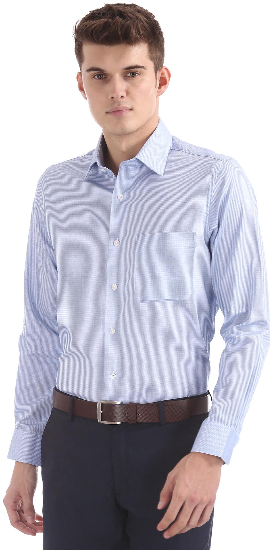 

Arrow Men Regular fit Formal Shirt - Blue
