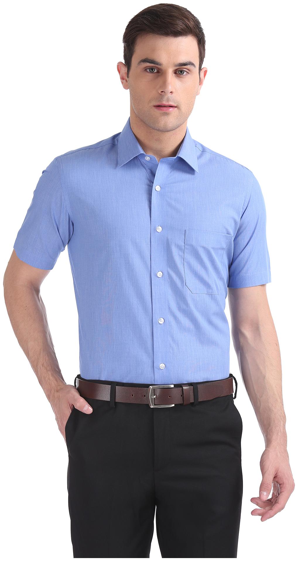 

Arrow Men Regular fit Formal Shirt - Blue