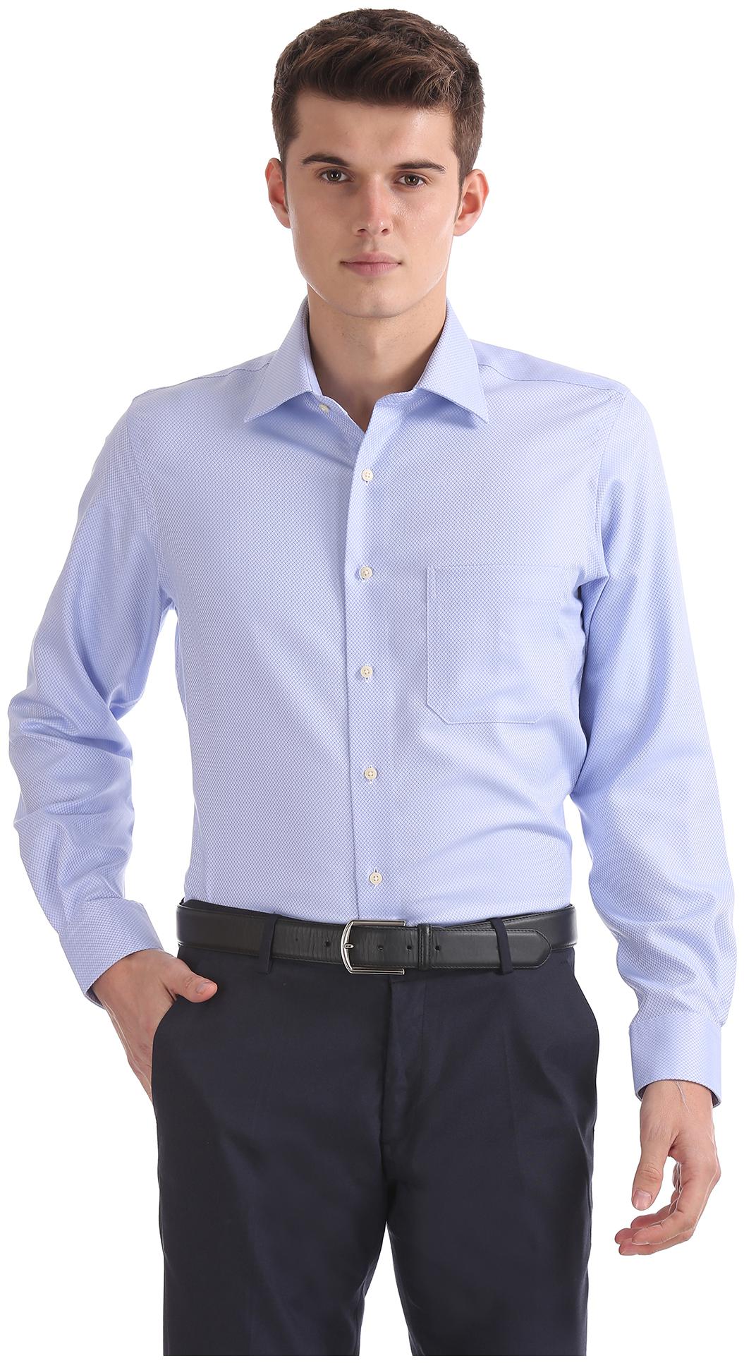 

Arrow Men Regular fit Formal Shirt - Blue