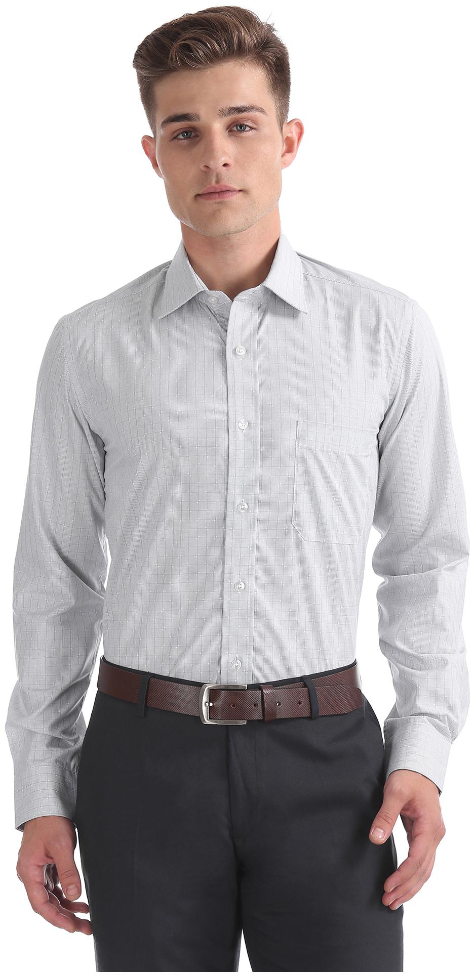 

Arrow Men Regular fit Formal Shirt - Grey