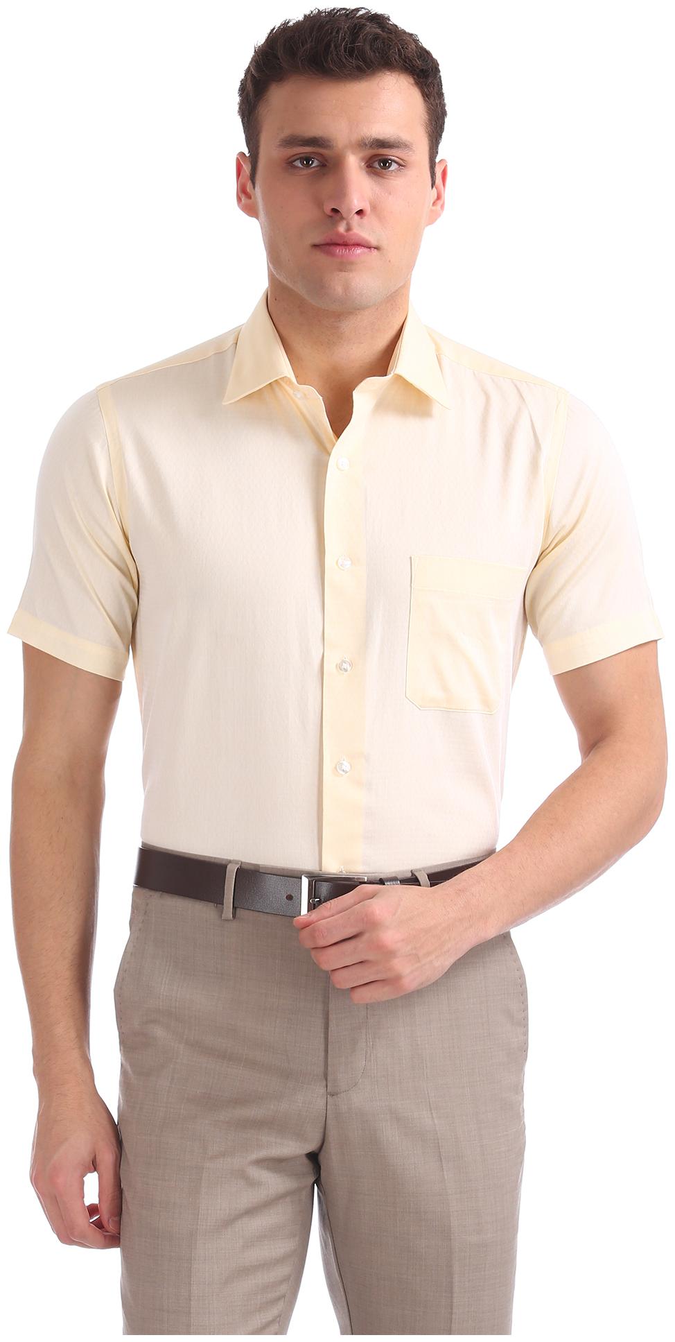 

Arrow Men Regular fit Formal Shirt - Yellow