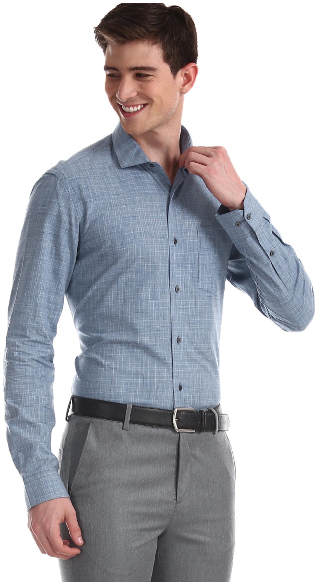 

Arrow Men Slim fit Formal Shirt - Blue