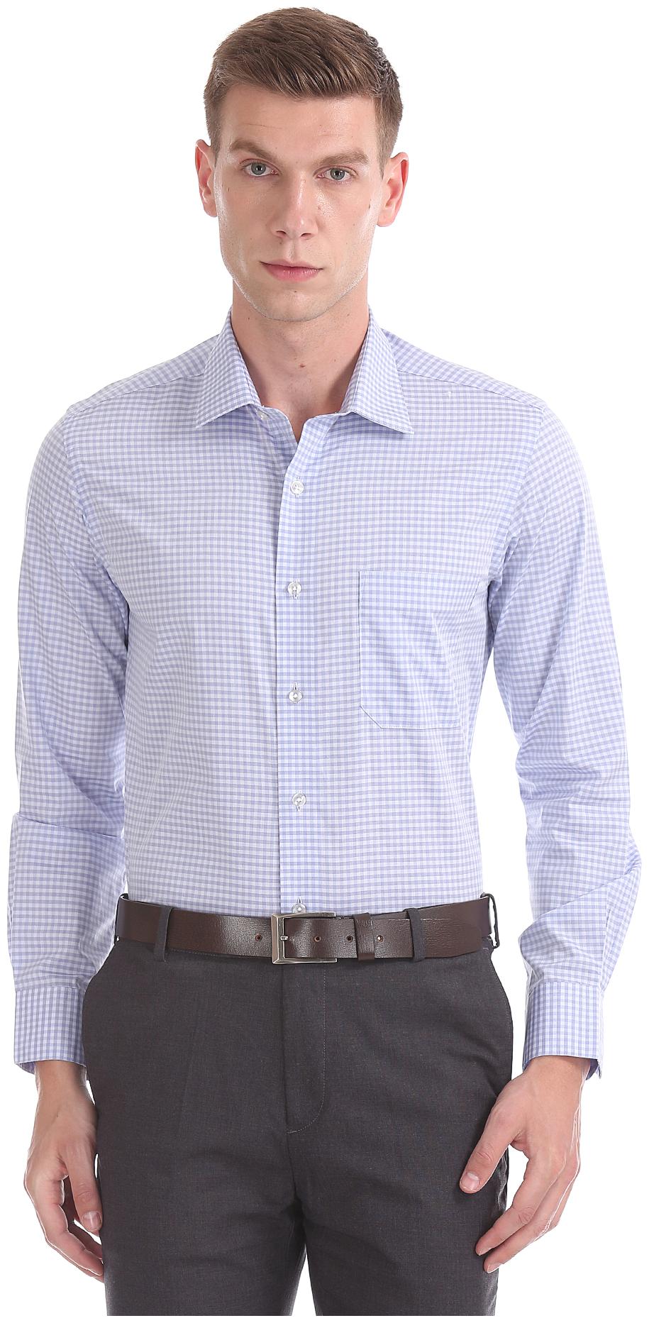 

Arrow Men Regular fit Formal Shirt - Blue