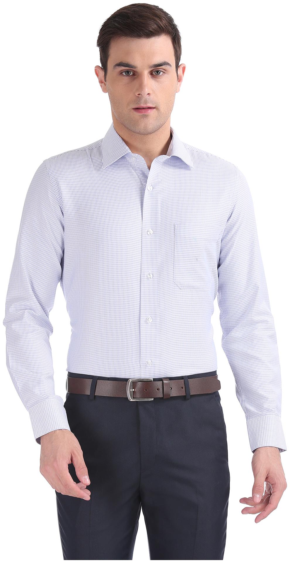 

Arrow Men Regular fit Formal Shirt - Blue