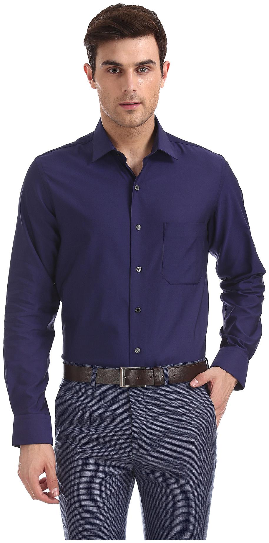 

Arrow Men Regular fit Formal Shirt - Purple