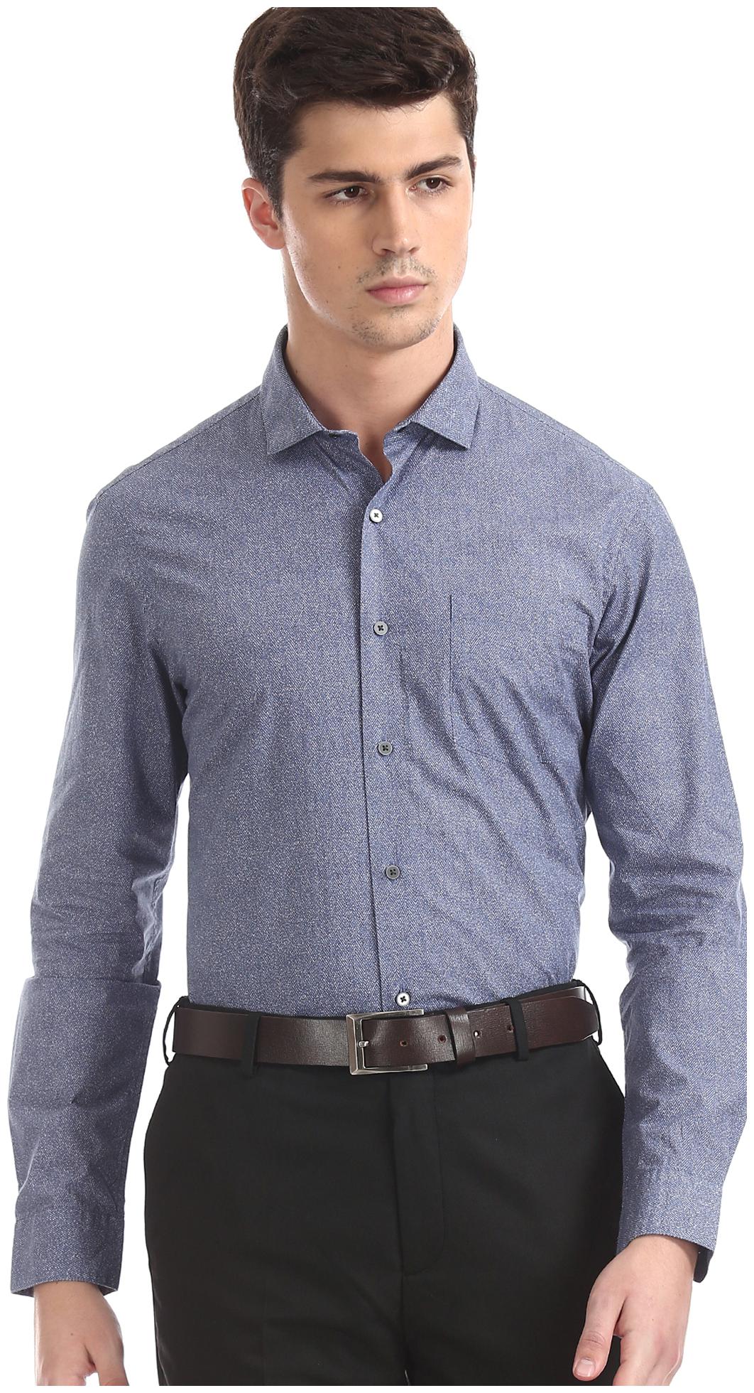 

Arrow Men Slim fit Formal Shirt - Blue