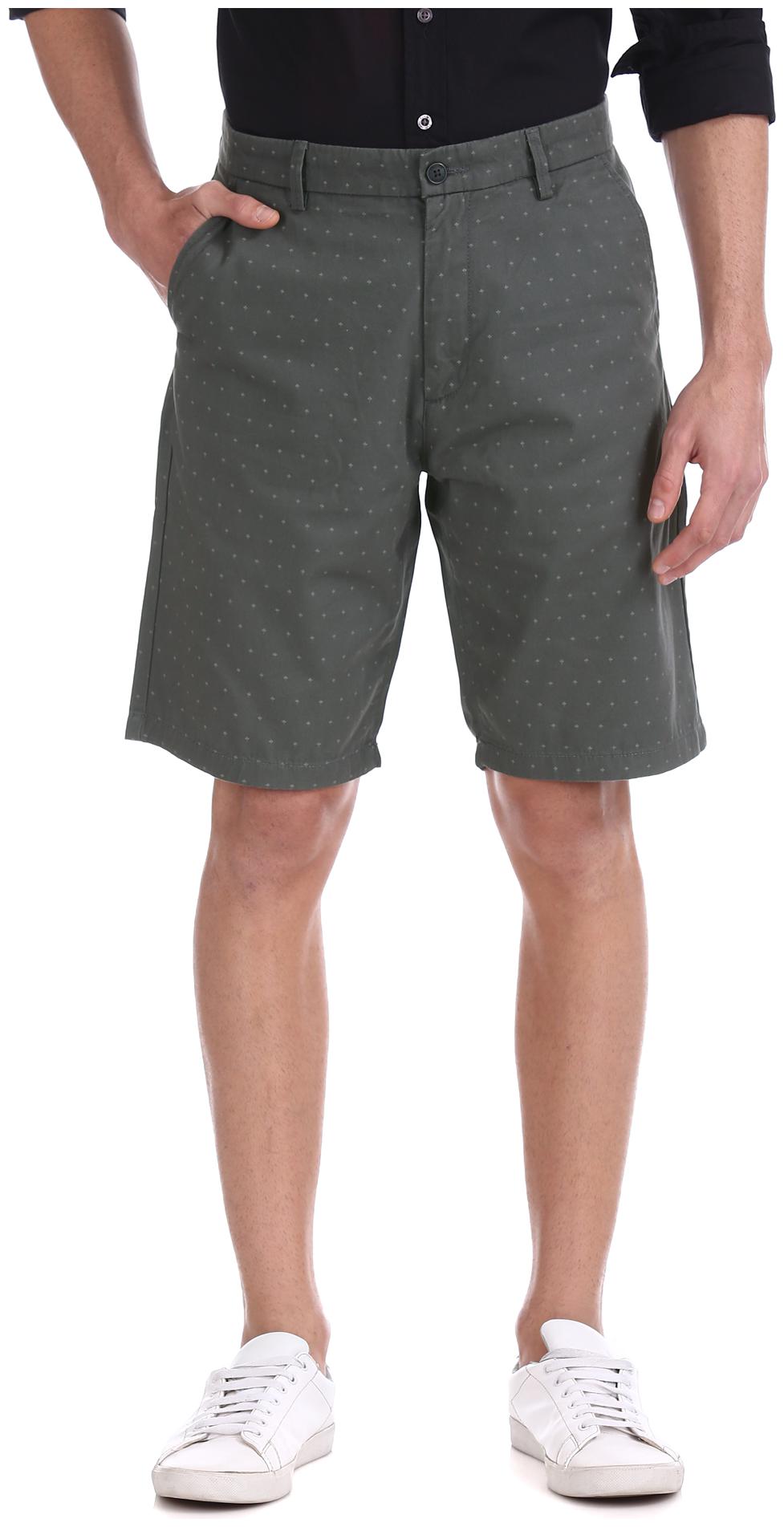 

Arrow Men Grey Regular Fit Regular Shorts