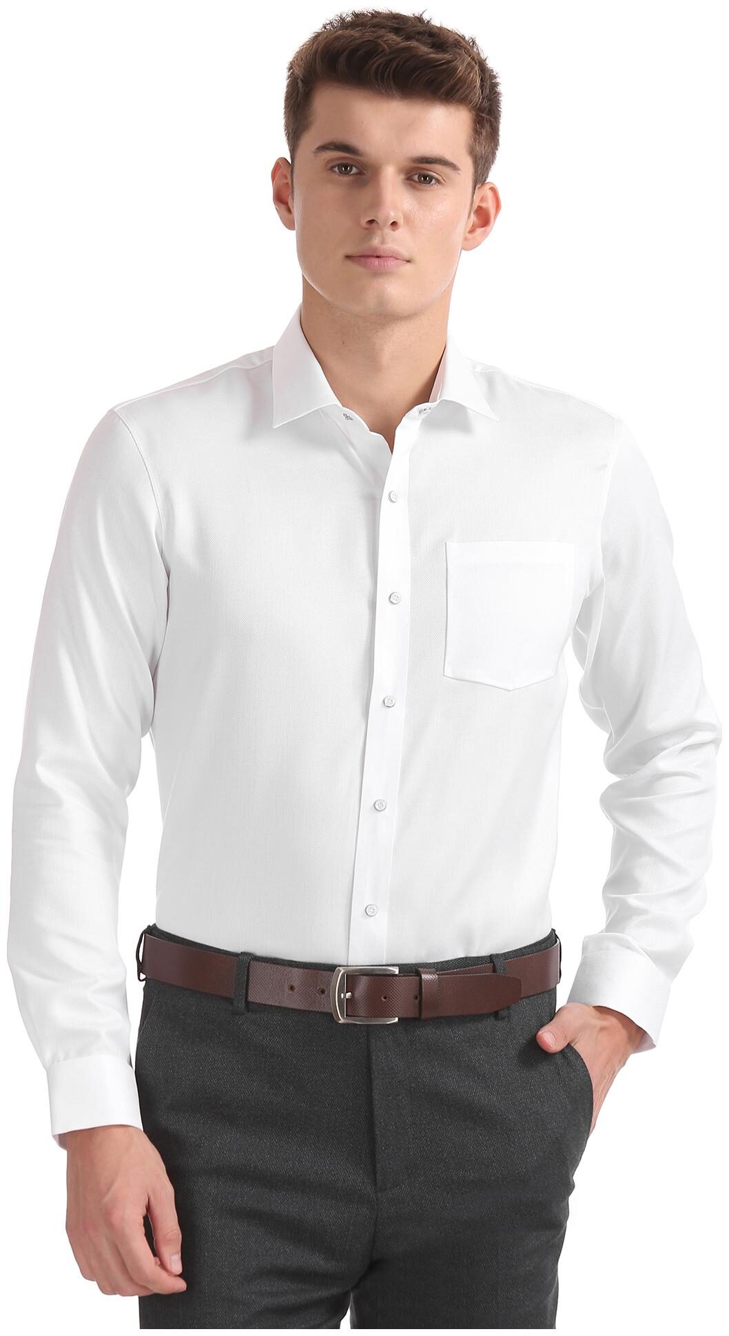 

Arrow Men Slim fit Formal Shirt - White