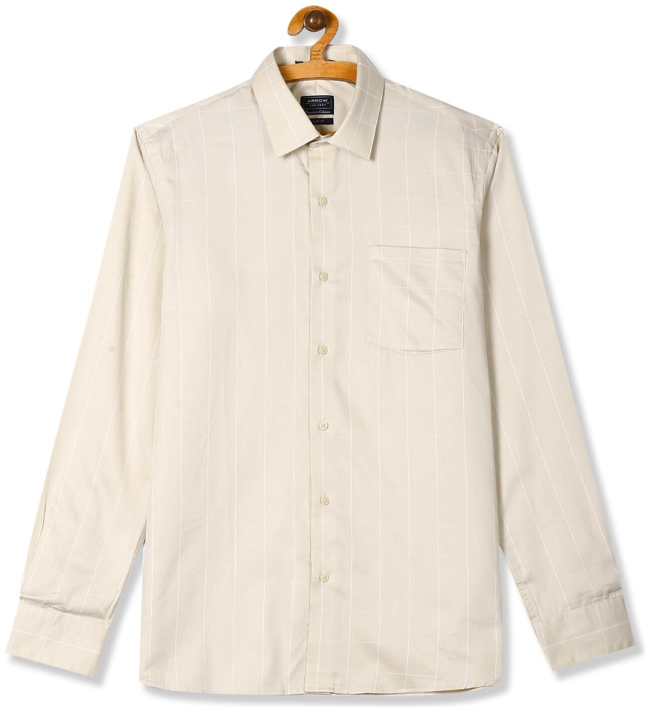 

Arrow Men Slim fit Formal Shirt - Beige