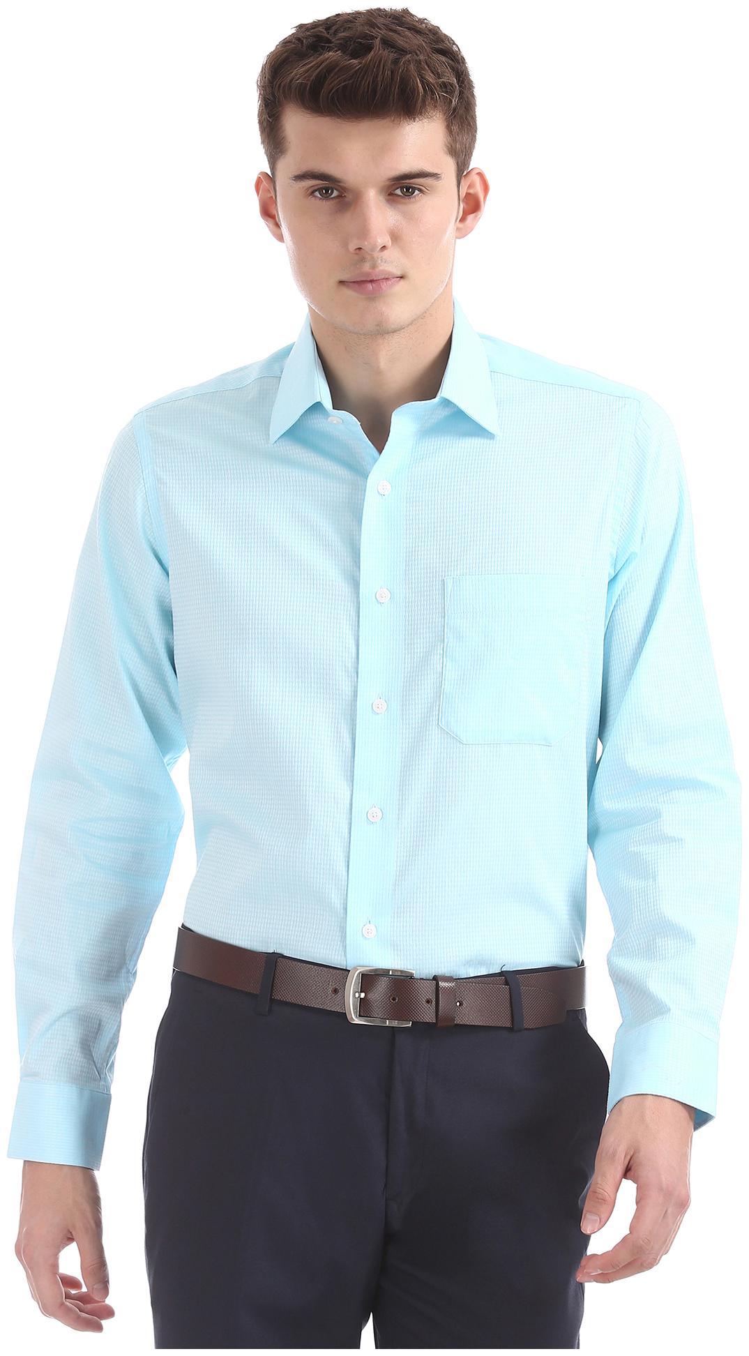 

Arrow Men Regular fit Formal Shirt - Blue