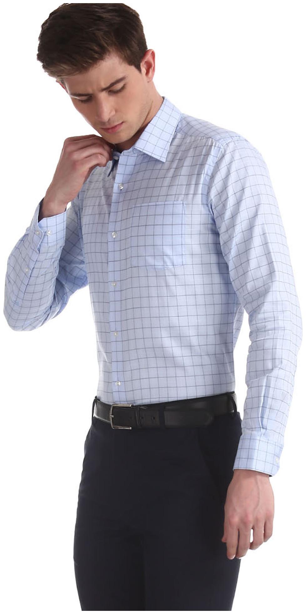 

Arrow Men Slim fit Formal Shirt - Blue