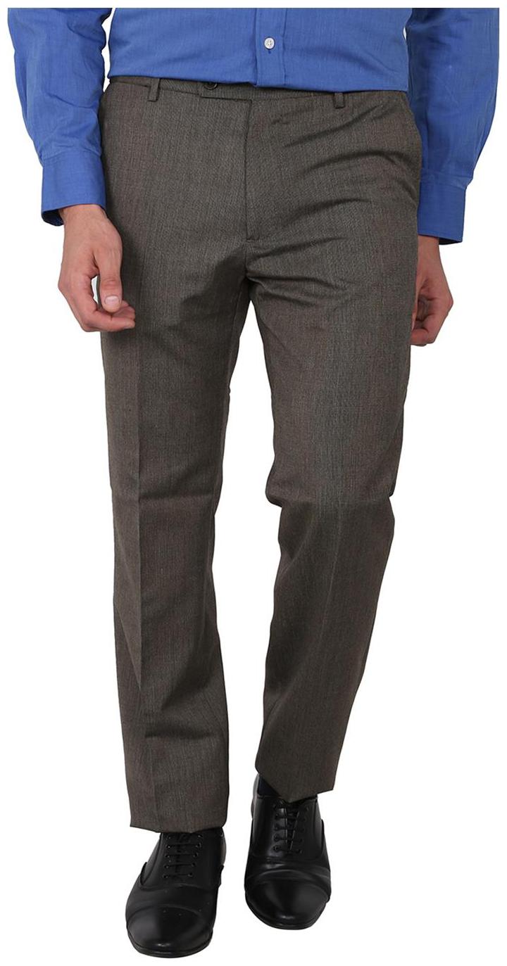 

Arrow Men Solid Regular Fit Formal Trouser - Brown