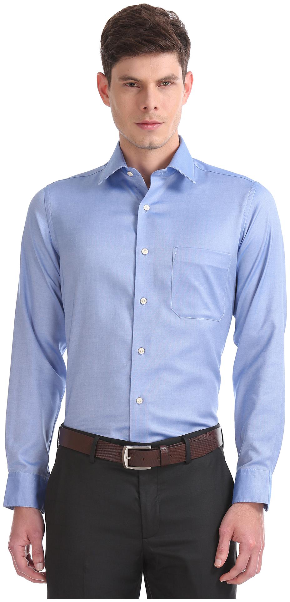 

Arrow Men Regular fit Formal Shirt - Blue