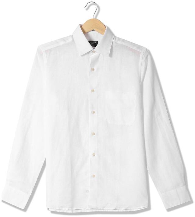 Arrow Men Regular fit Formal Shirt - White