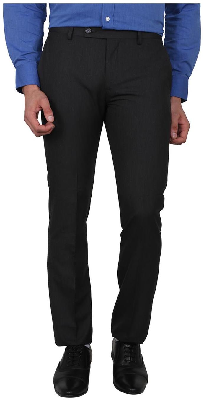 

Arrow Men Grey Solid Slim fit Regular trousers