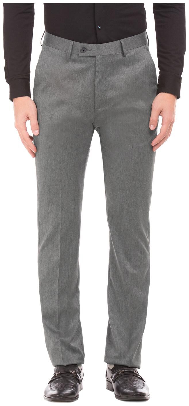

Arrow Men Solid Tapered Fit Formal Trouser - Grey