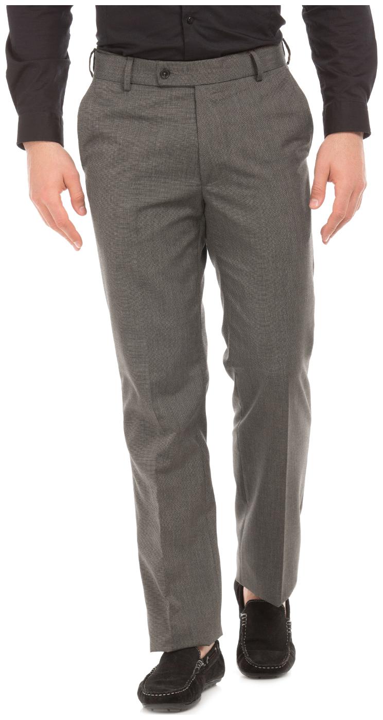 

Arrow Men Textured Regular Fit Formal Trouser - Grey