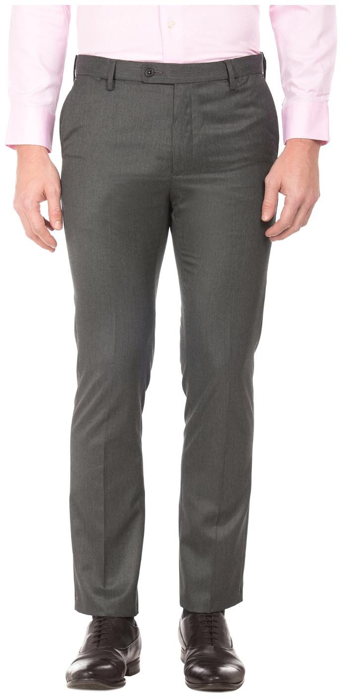 

Arrow Men Solid Tapered Fit Formal Trouser - Grey