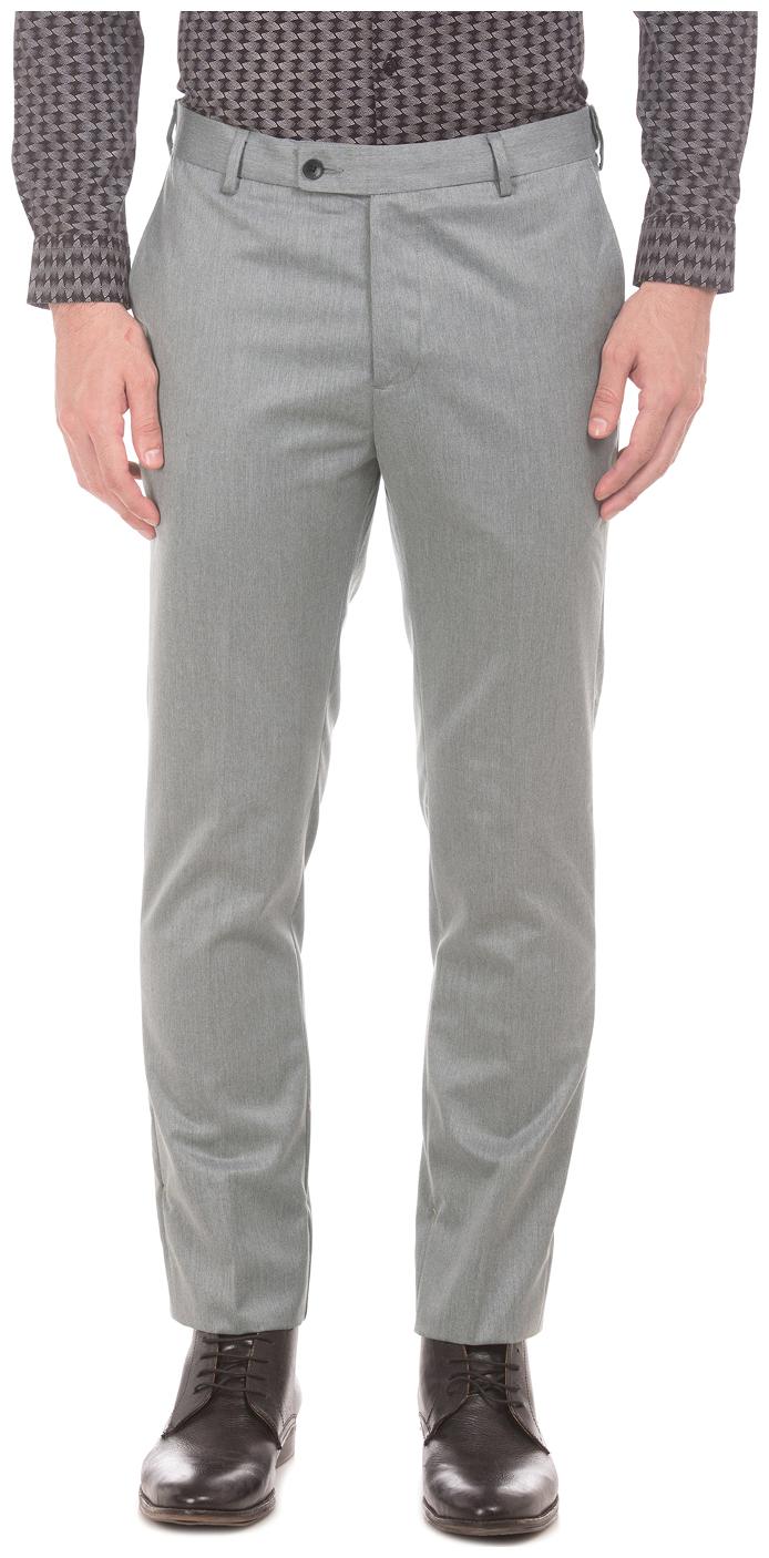 

Arrow Men Solid Tapered Fit Formal Trouser - Grey