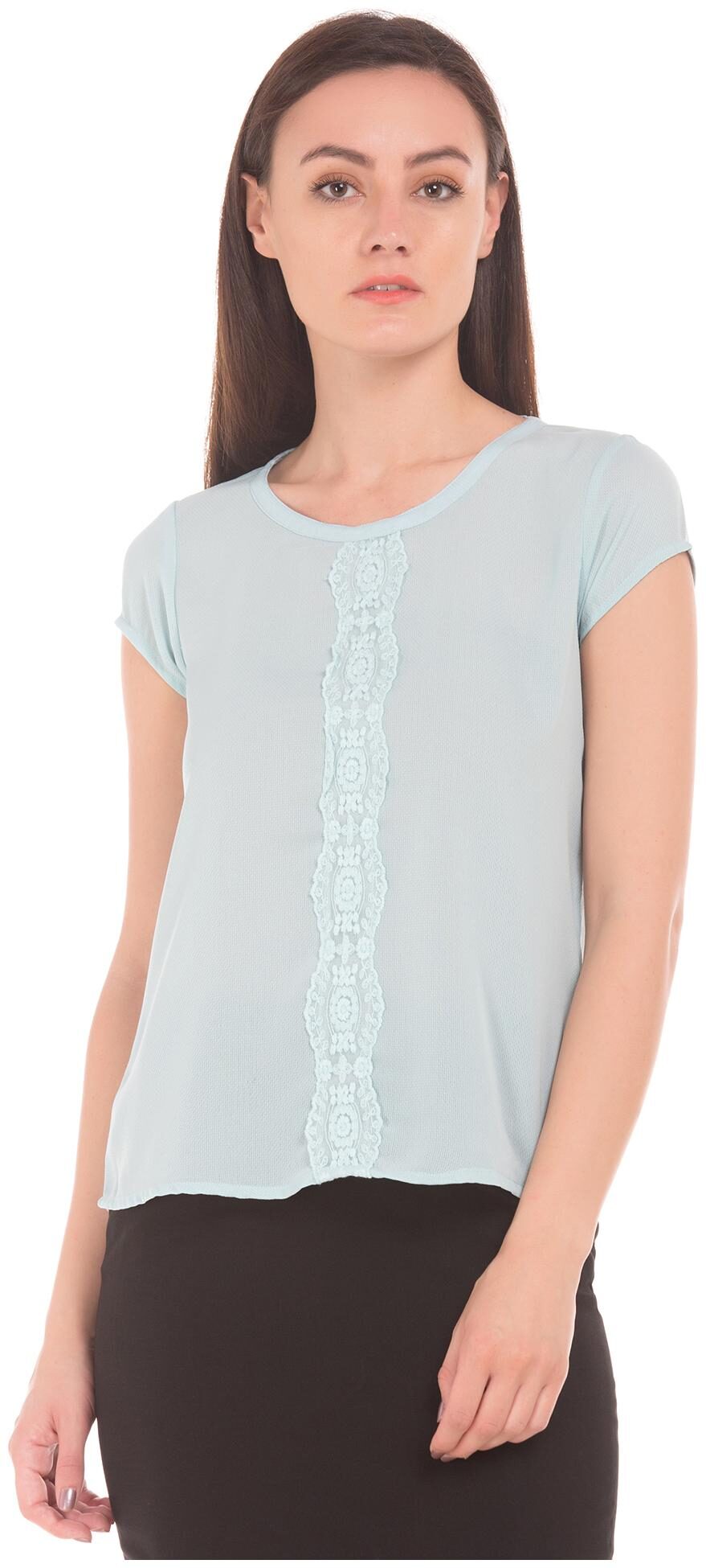 

Arrow Women Solid Regular top - Blue
