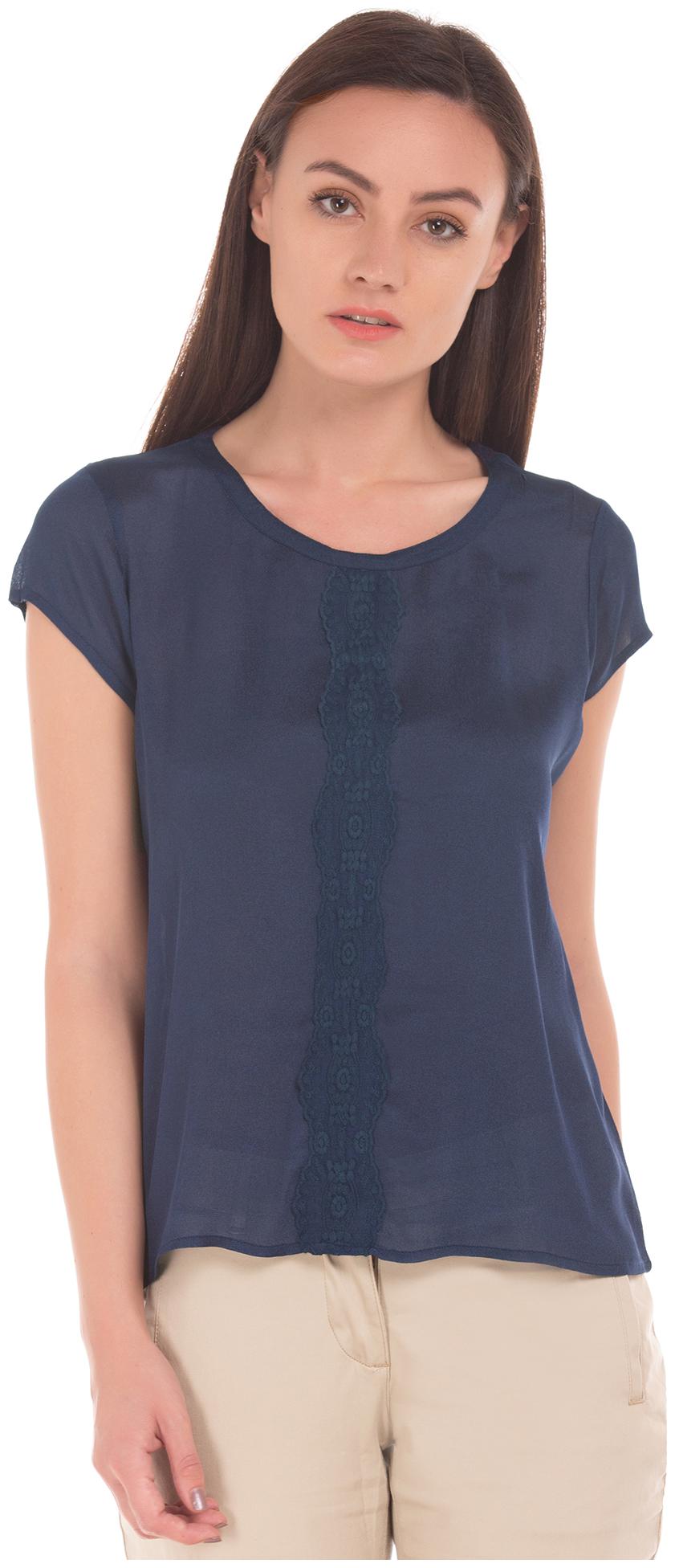 

Arrow Women Solid Regular top - Blue