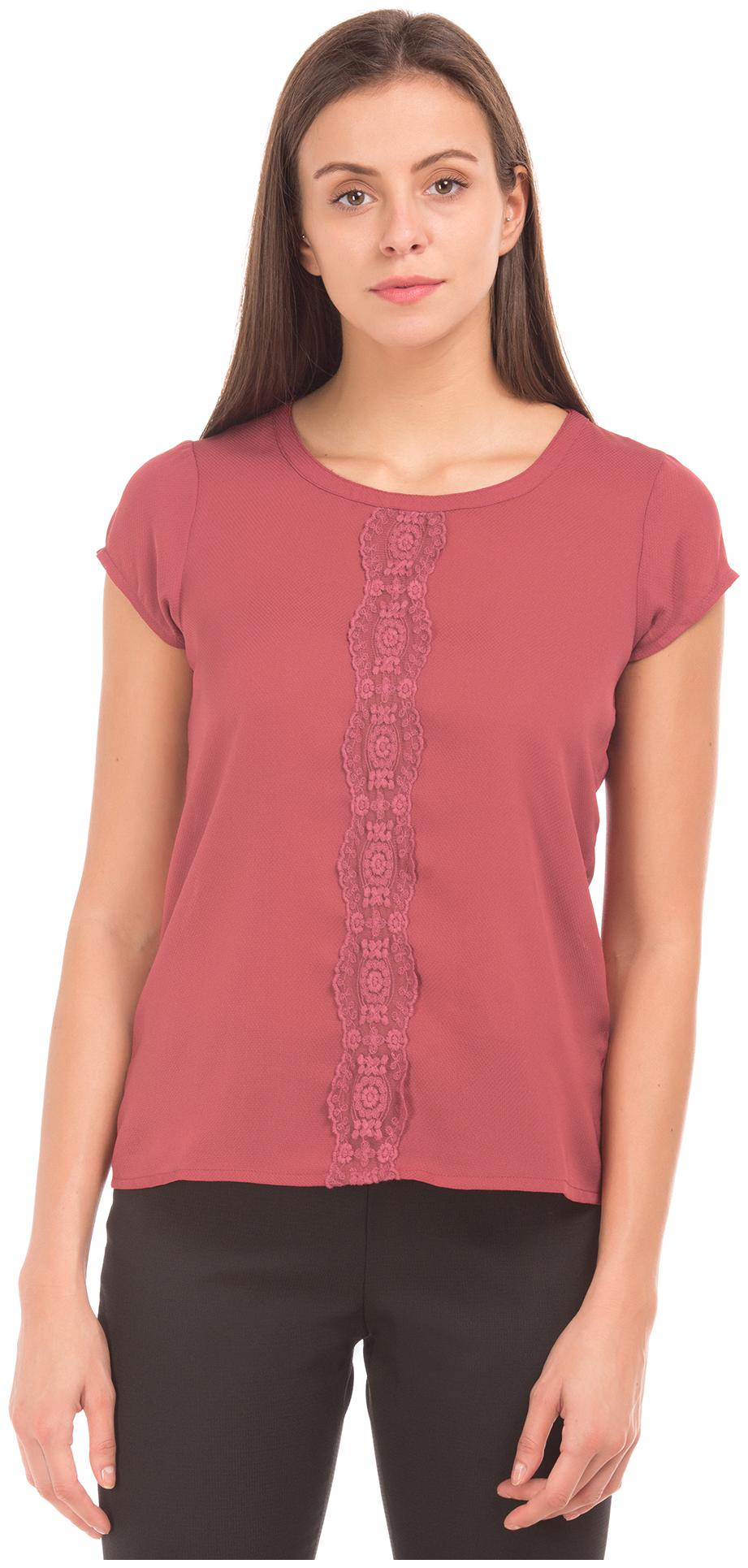 

Arrow Women Solid Regular top - Pink