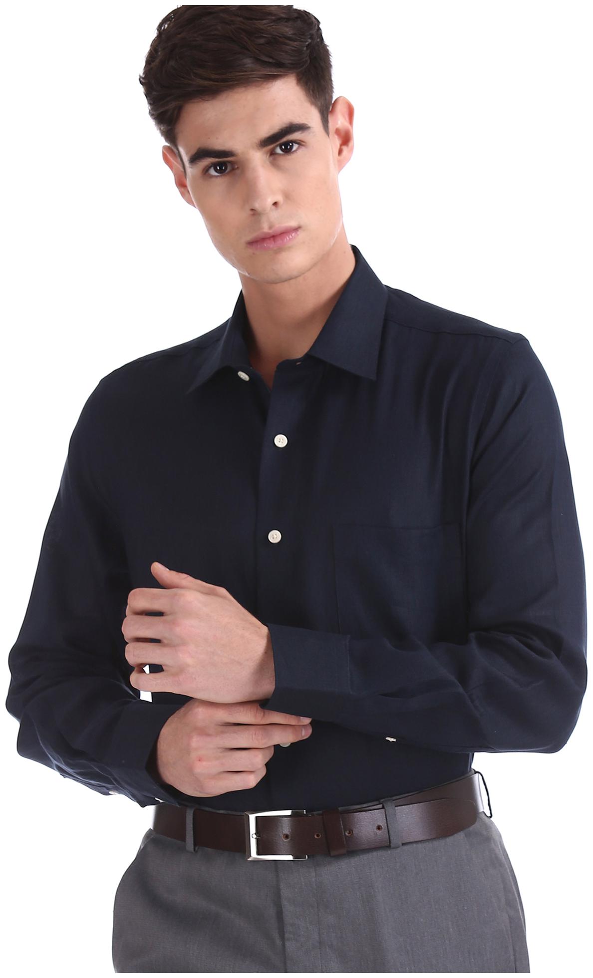 

Arrow Men Regular fit Formal Shirt - Blue