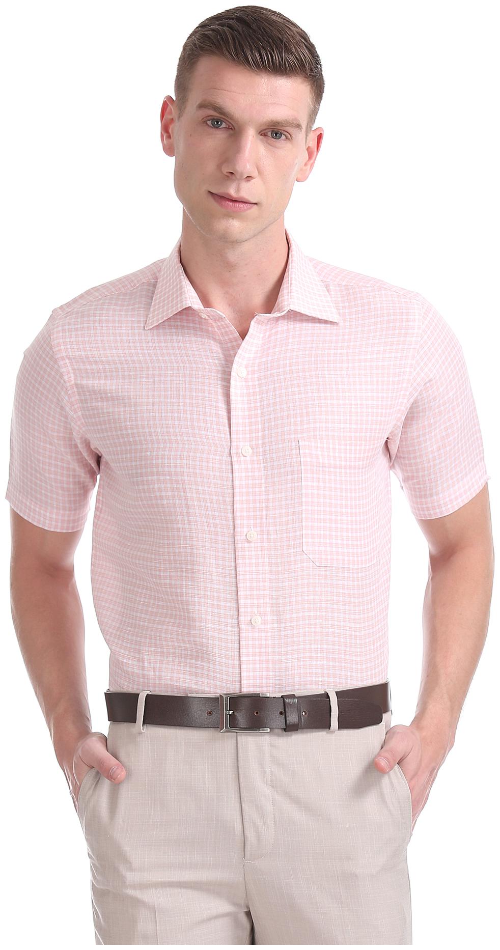 

Arrow Men Regular fit Formal Shirt - Orange