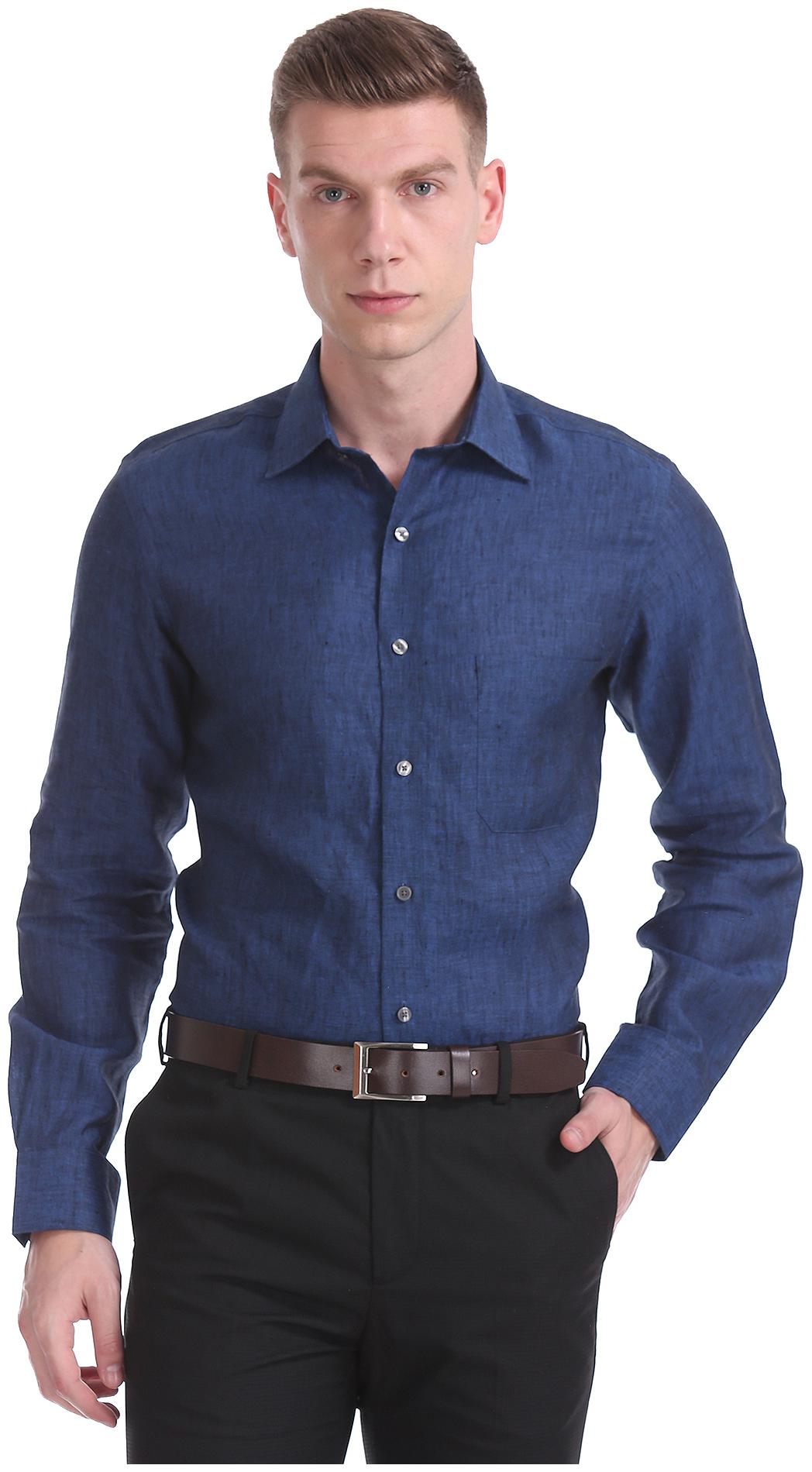 

Arrow Men Regular fit Formal Shirt - Blue